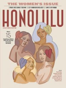 Image of the April 2022 cover of Honolulu magazine.