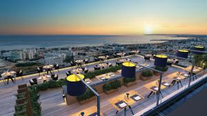 Amazing view from the Immenso Rooftop Restaurant at the Amanti, MadeForTwo Hotels in Ayia Napa, Cyprus
