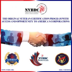 NVBDC is the original veteran certification program with access and opportunity to US corporations.