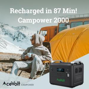 Acevolt campower 2000 portable power station for camping