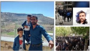 In recent protests, several protesters have been killed as regime forces have opened fire on the protesters. Regime officials are going to prevent any reporting in this regard. Behrouz Eslami the father of two was killed in Babaheydar on May 14.