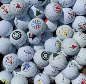 The patent pending markers on golf balls improve putting