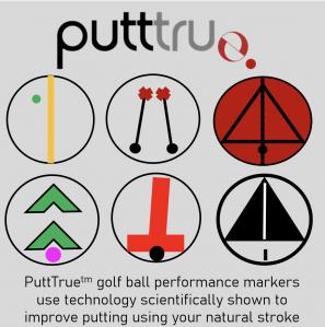 PuttTrue Patterns that will be printed on golf balls
