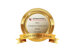 Gatehouse Bank award logo for best Shariah banking services