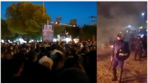 Reports circulating on social media platforms indicated the regime’s security forces using anti-riot pellet guns against protesters in Shahin Shahr of Isfahan province.