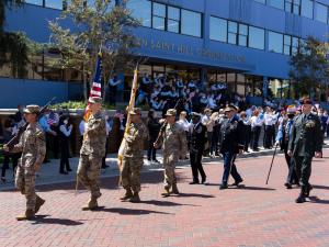 Mid-afternoon was held a Memorial Day Parade to honor those who have fallen in battle.