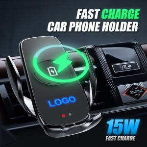 wireless car phone holder with custom logo