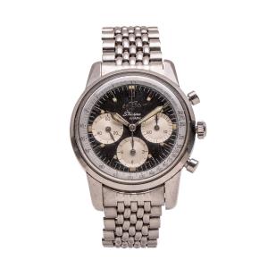 1960 Enicar Sherpa Graph Mark 1A Swiss chronograph with a stainless-steel case and band and featuring the rare ‘gladius’ hands, utilizing the Valjoux 72 chronograph movement (CA$22,420).