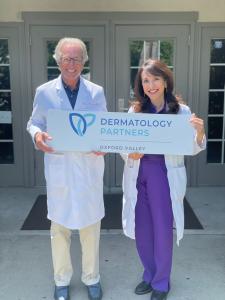Dr. Howard Rosenman and Dr. Linda Leventhal celebrate their new partnership with Dermatology Partners.
