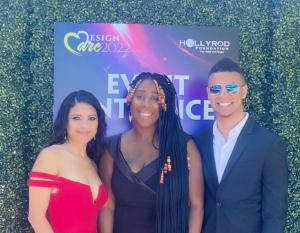Armani Williams, his date Bree Castillo and COO of MDX Mieko Perez