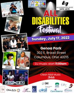 All Disabilities Festival Sunday July 17th 2022