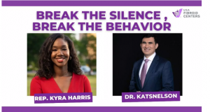 Picture of Kyra Bolden and Yan Katsnelson for an episode of Break the Silence, Break the Behavior on YouTube.