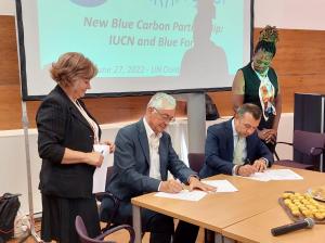 Blue Forest & IUCN MOU Signing at United Nation Ocean Conference, UNOC 2022