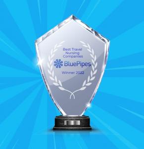 USSI's BluePipes 2022 Best Travel Nursing Companies Award