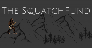 The SquatchFund logo featuring a guitar-playing Sasquatch against a mountain backdrop
