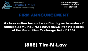 The Law Offices of Timothy L. Miles Announces that Amazon.com, Inc. Sued for Misleading Shareholders