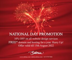 National Day Deals 2022 by Subraa Singapore Pte.  Ltd, web design agency in Singapore