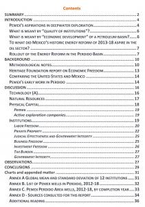 MEI 923 - Table of contents