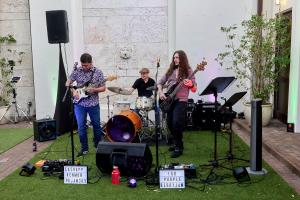 Purpleberry Jam performing at the Coral Gables Museum