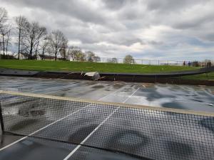 Bergenfield NJ - tennis courts destroyed by microburst