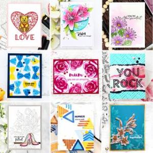 Beautiful heartwarming cards served as inspiration for crafters joining the card drive.  ﻿