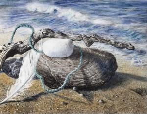 Assemblage - Lithograph by Elizabeth Tyler