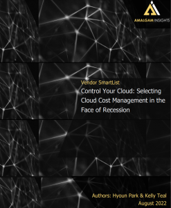 Title Page of Amalgam Insights' 2022 Cloud Cost Management SmartList