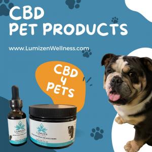 Lumizen Wellness CBD Pet Products in Tincture and Chewy Treats. lumizenwellness.com