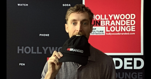 The TV Insider and Hollywood Branded (unBranded) Lounge during Comic-Con with Thomas Middleditch from Solar Opposites and the Hollywood (un)Branded baseball hat