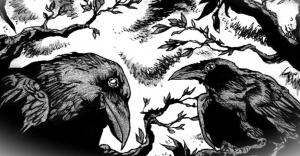 The crows in Mike Meier's The Final Days of Doggerland