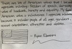 Ryan Ebrahimi LA Artist painting called Inclusivity in America www.SweetBoyDesigns.com