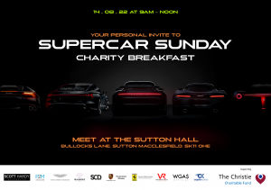 Supercar Sunday Charity Breakfast on 14.08.2022 near Manchester is coming soon