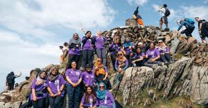 Human Appeal sponsored charity climb at Snowdonia