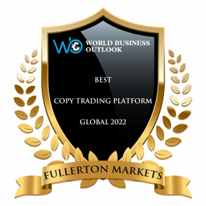 Best Copy trading platform, Global 2022 award for Fullerton Markets