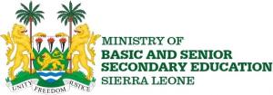 Sierra Leone.  Logo of the Ministry of Basic and Upper Secondary Education
