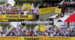 The demonstrators In Cologne voiced support for their fellow Iranians inside Iran who are suffering from water shortages. They also support MEK Resistance Units & chanted slogans calling for the prosecution of Raisi for his rule in the 1988 massacre.