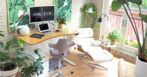 Your work space set up plays a significant role in your wellness and productivity. From standing desk to ergonomic office chair and your plants around you all have a big impact