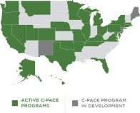 Map of C-PACE programs in the continental United States