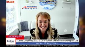 Celine Dauphney, CEO and Co-Founder of Urban Valley Transport Ltd, an exclusive interview with DotCom Magazine