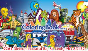 Coloring bookstore characters by Really Big Coloring Books, Inc.
