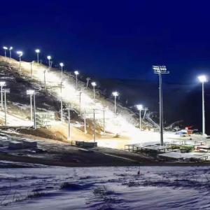 Photo of High Mast Light Poles at Ski Area