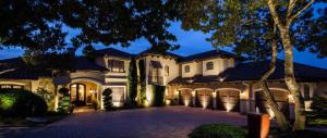 House with Landscape Lighting