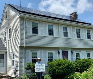 solar installation for a homeowner in Rhode Island