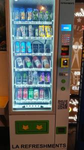 LA Refreshment Vending machine with a wide selection