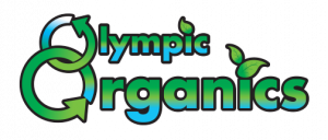 A blue and green logo of Olympic Organics is shown.