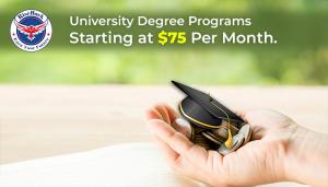 Degree Programs Starts at $75