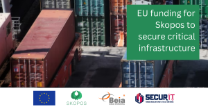 Picture of Port with logo EU, Skopos, SecurIT and Beia