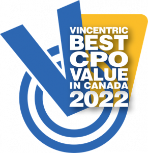 2022 Vincentric Best CPO Value in Canada Awards Logo