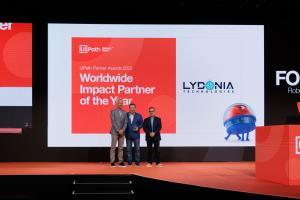 Lydonia Technologies Accepts UiPath Worldwide Impact Partner Award