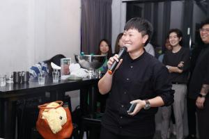 Gushcloud International Global CEO and Co-Founder Althea Lim welcomes guests during the Champ Medici Sushi Pop-Up Experience